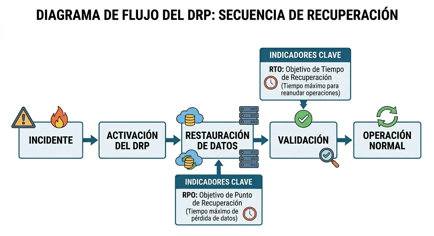 Componentes de un Plan de Recuperación ante Desastres (DRP)